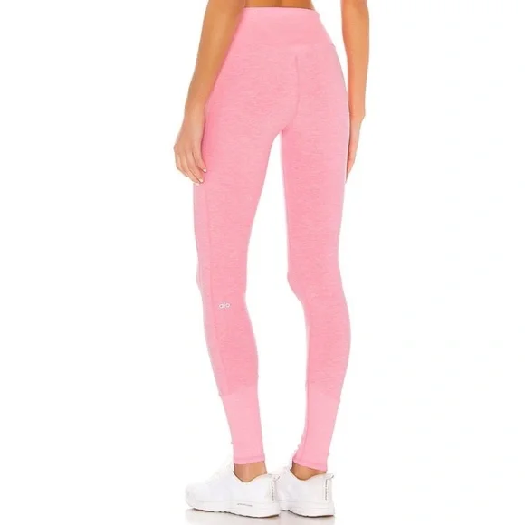 ALO Yoga Pink Seamless High-Rise Leggings - Picture 3 of 6